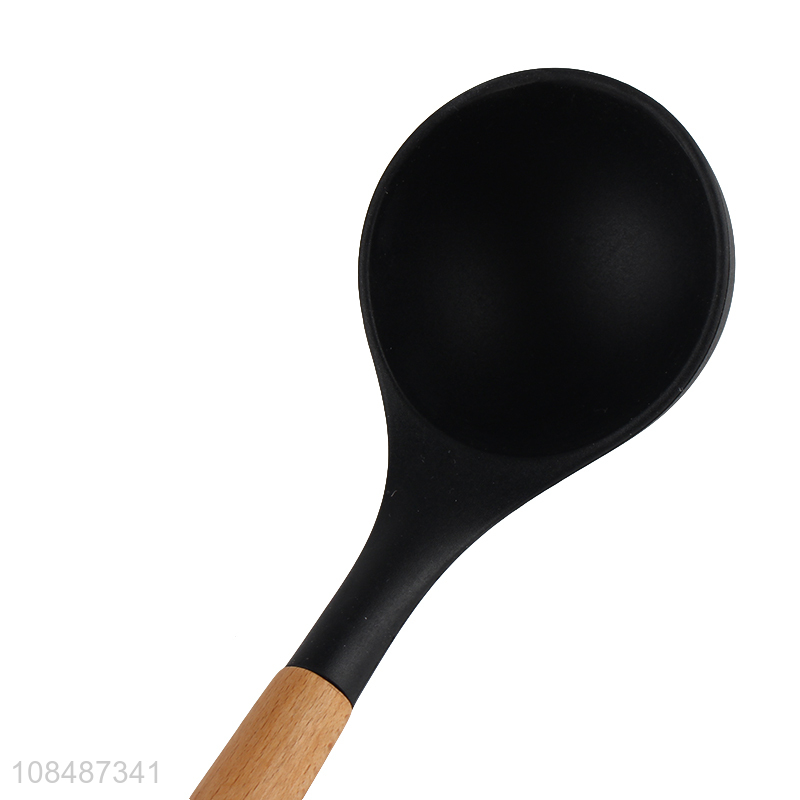 High quality food grade non-stick heat resistant silicone soup ladle