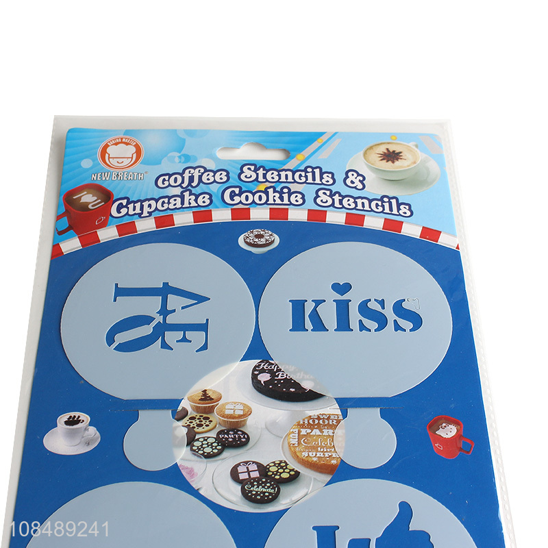 Best selling diy tools coffee cookies art stencils wholesale