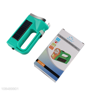 China supplier solar charging emergency flashlight