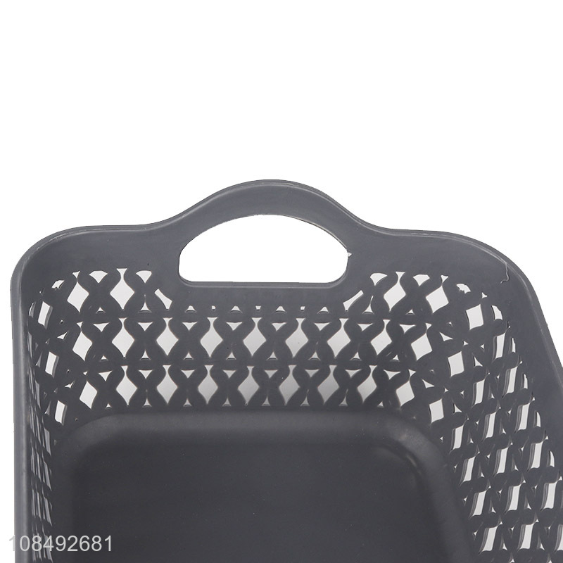 Hot sale portable plastic basket home kitchen storage basket