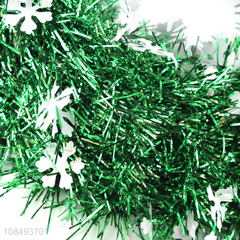 Popular product tinsel Christmas wreath for indoor outdoor wall decor