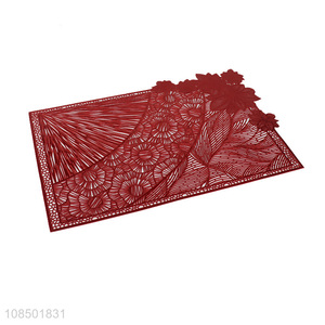 Top selling red delicate design place mats for table decoration