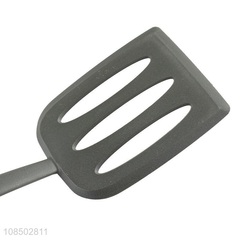 Good selling long handle anti-slip slotted spatula with good quality