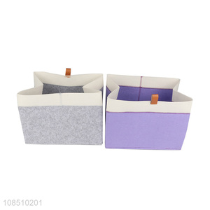 Hot sale folding felt storage box kids toys storage organizer