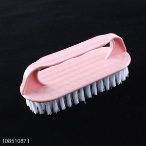 Top selling handheld short handle plastic clothes brush wholesale