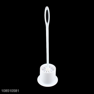 Latest design white plastic bathroom cleaning brush toilet brush