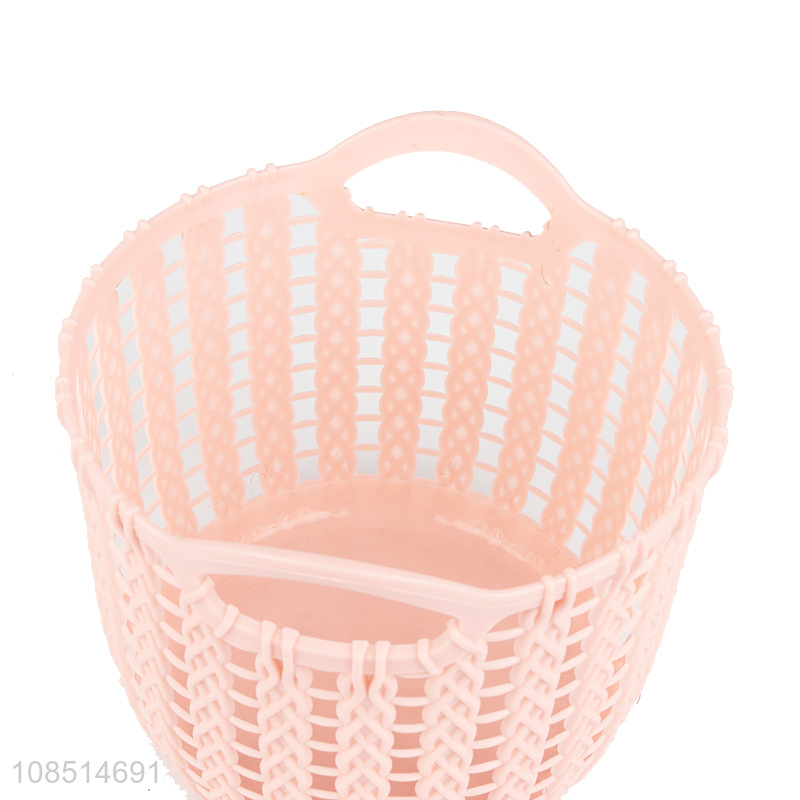 Good quality mini plastic storage basket desktop storage container