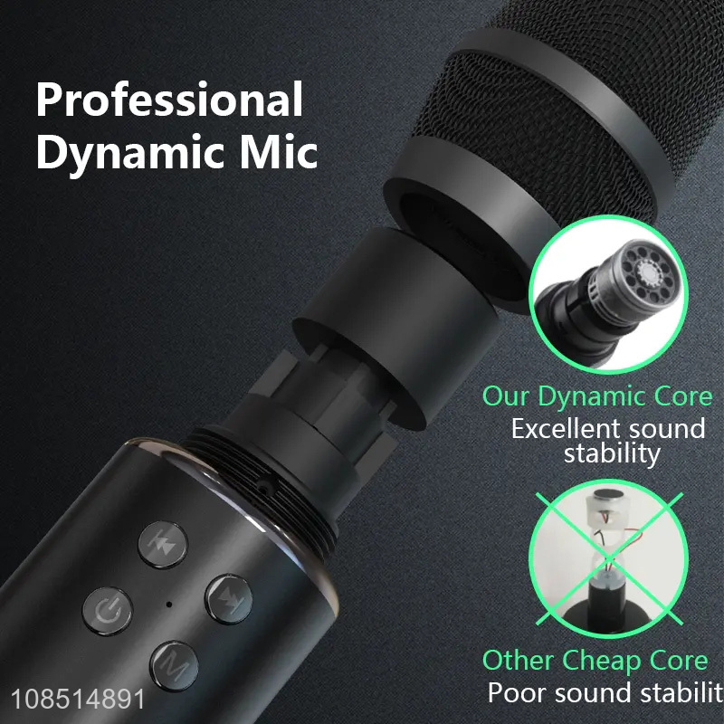 Wholesale aluminium alloy ktv microphone handheld wireless karaoke microphone