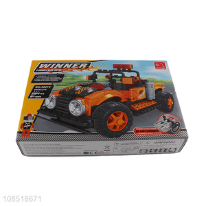 Factory supply creative remote control car building blocks toy