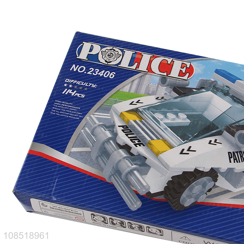 Wholesale from china police car model building block toys