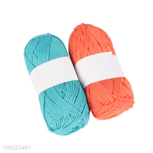 Best selling multicolor hand knitting polyester yarn wholesale