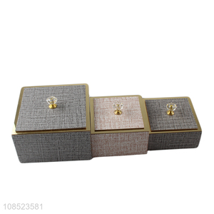 New products density board storage box for tabletop decoration