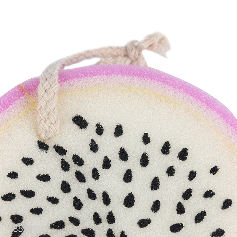 New products dragon fruit shape bath shower sponge for exfoliating