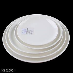 Top selling round ceramic tableware plate for daily use