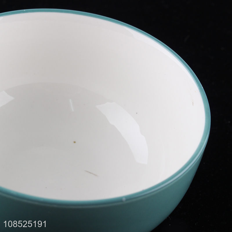 Online wholesale round durable ceramic bowl tableware bowl