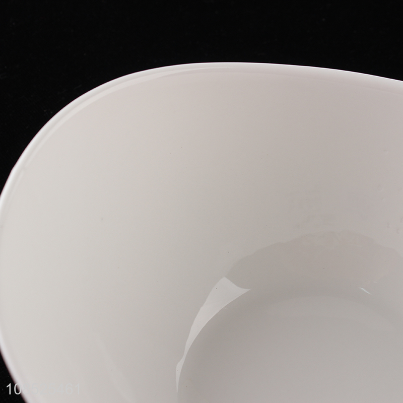 Wholsale from china ceramic white salad bowl dinnerware bowl