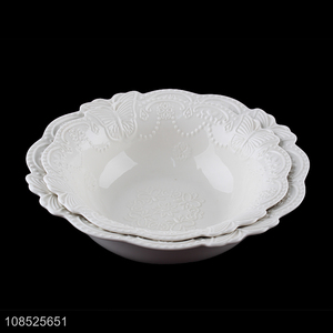 Good selling white ceramic tableware plate for home and restaurant