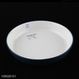 Good quality household tableware ceramic plate for dinner