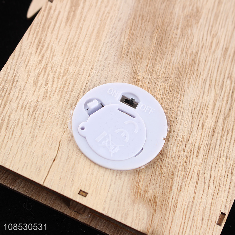 Latest products hanging wooden ornaments for christmas decoration