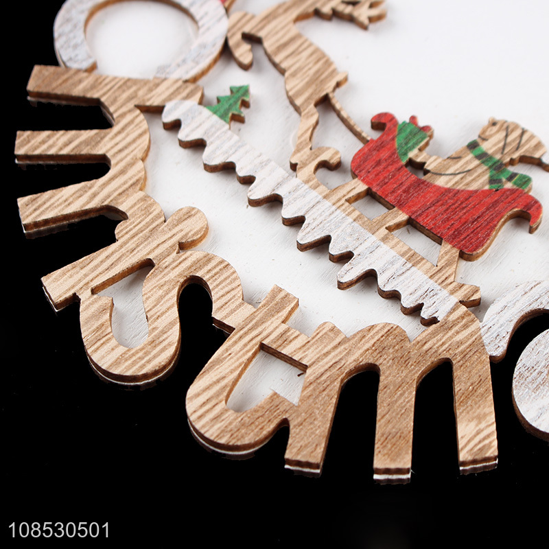 Factory price wooden ornaments christmas decoration for home