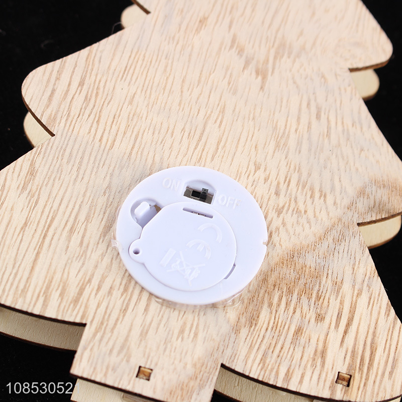 Top quality christmas decoration wooden hanging ornaments