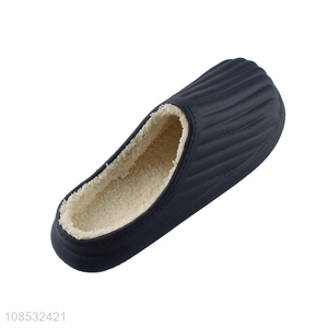 Wholesale winter fuzzy slippers indoor slides home slippers for men