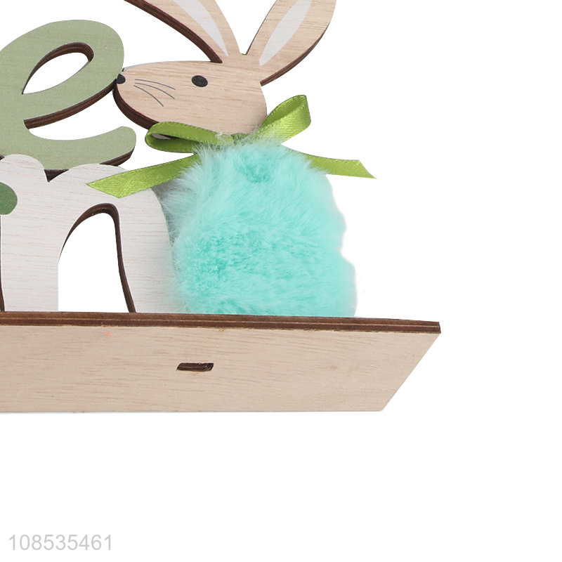 Popular products wooden rabbit Easter decoration holiday decoration