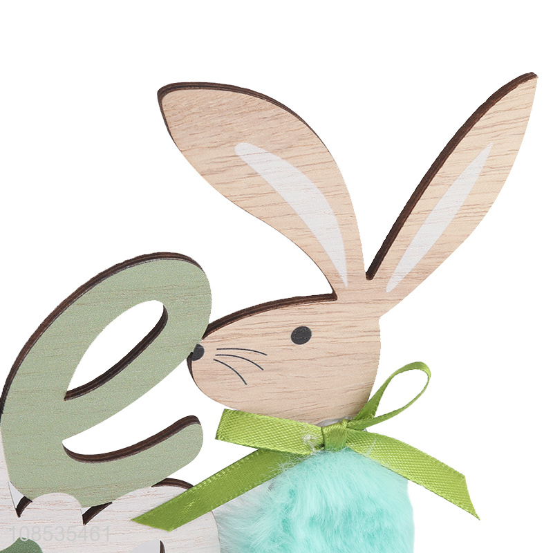 Popular products wooden rabbit Easter decoration holiday decoration