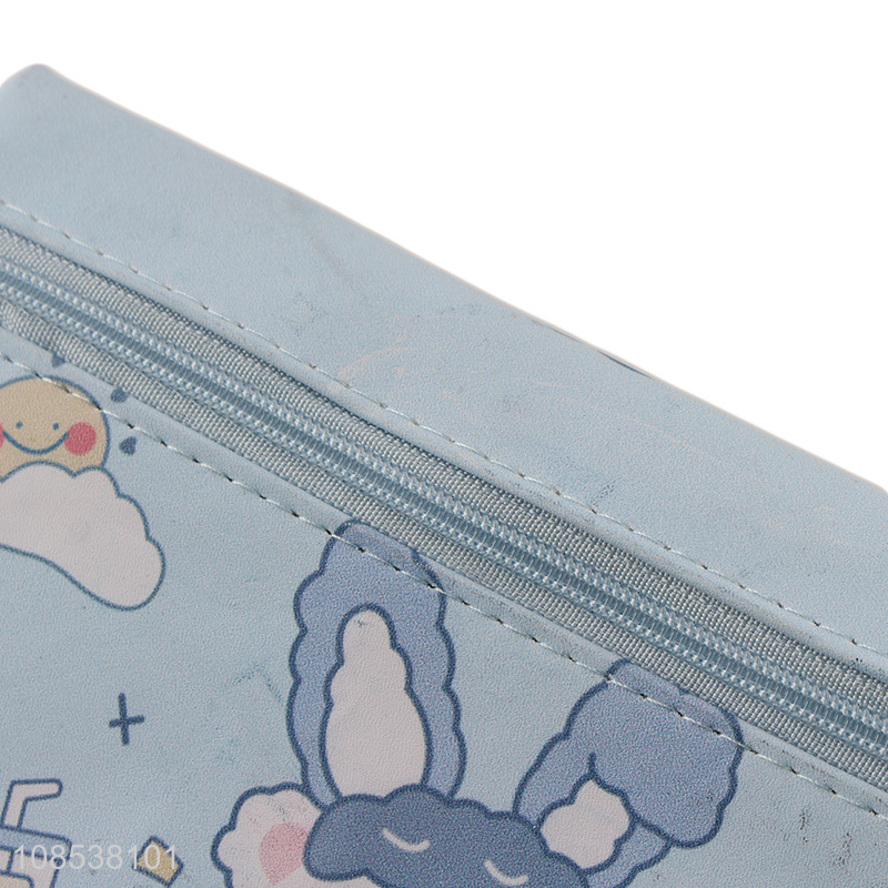 New product cute print pu leather pencil bag for students