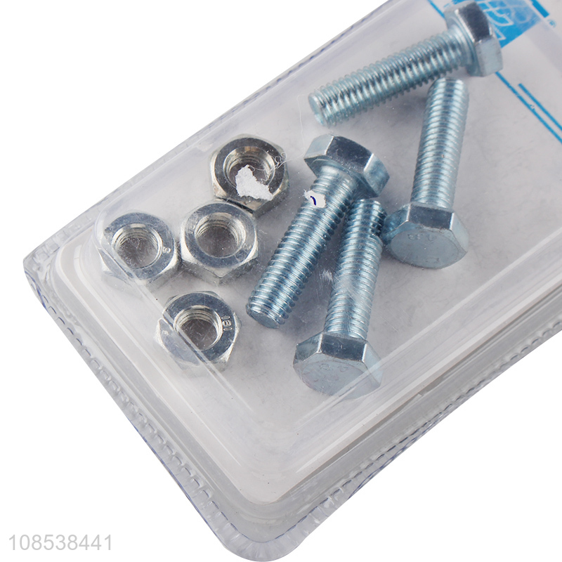 China factory hexagon bolts and hexagon nuts assortment set