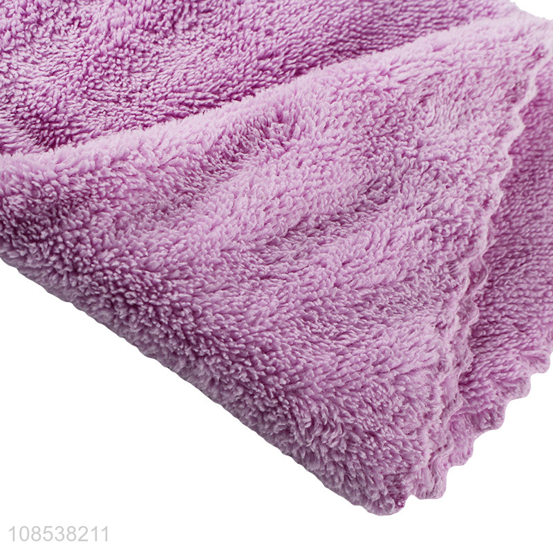 Good quality super absorbent coral fleece cleaning cloths wholesale