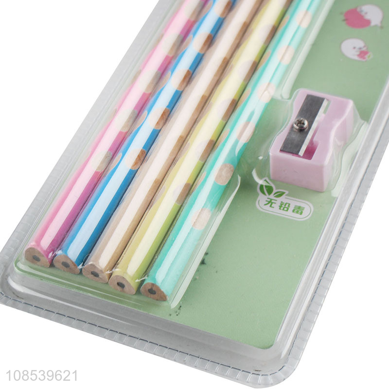 Top products 5pieces school students pencil set for stationery