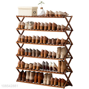 Wholesale living room furniture multi-layered bamboo shoe rack