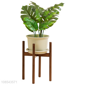 Factory supply indoor outdoor plant stands wooden flower pot stands