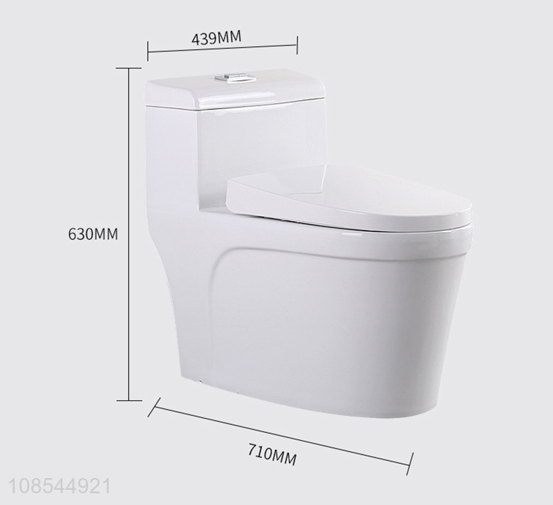 Wholesale glazed ceramic swirl flushing toilet one-piece toilet bowl