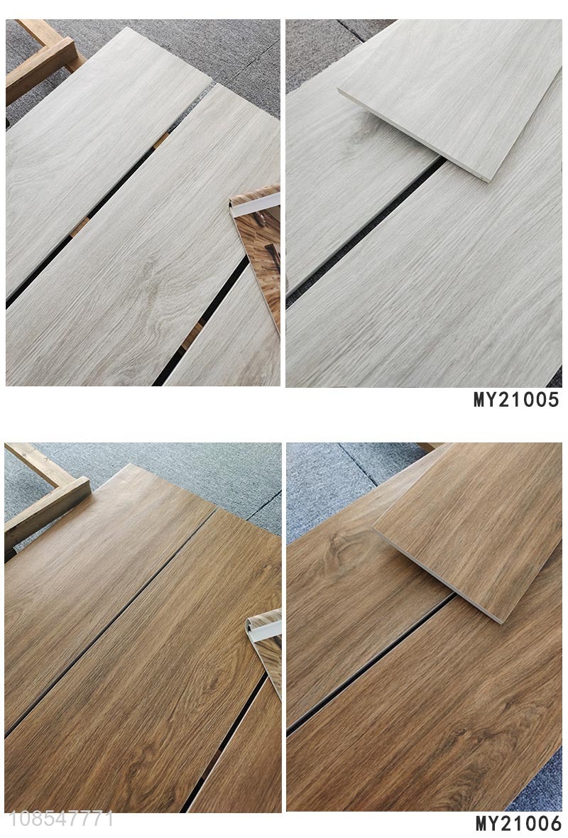 New products all-porcelain wood grain tile floor tile