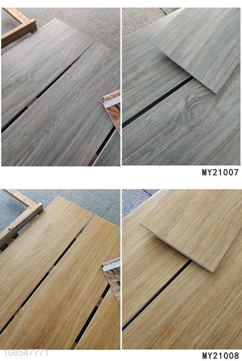 New products all-porcelain wood grain tile floor tile