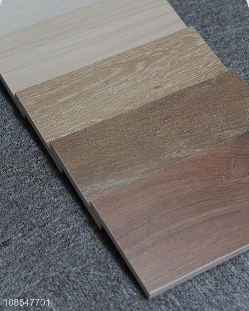 New arrival all-porcelain straight edge wood grain tile