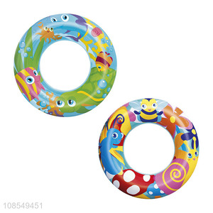 Good quality pvc material inflatable swimming ring for kids