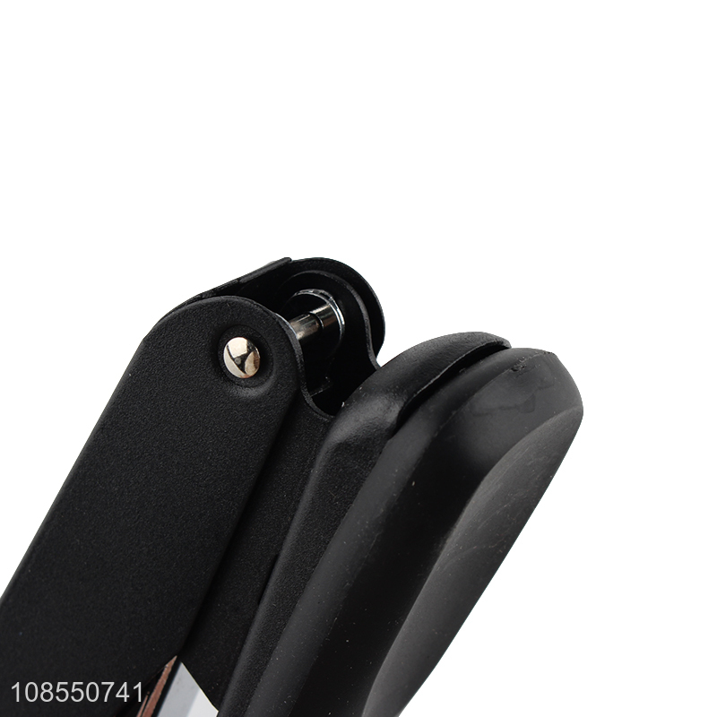 Yiwu market black metal stationery plier stapler for sale