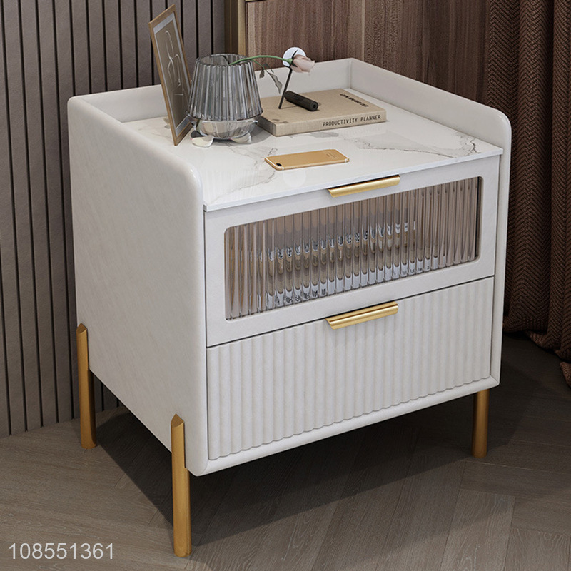 Good quality modern solid bedside storage cabinet for sale