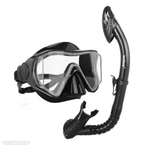 Wholesale anti-fog diving mask and snorkel set diving equipment for adult