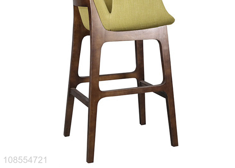 Wholesale solid wood pu leather high stool bar chair bar supplies