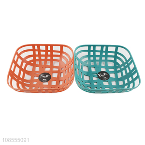 Good selling plastic hollow fruit basket fruit plate wholesale