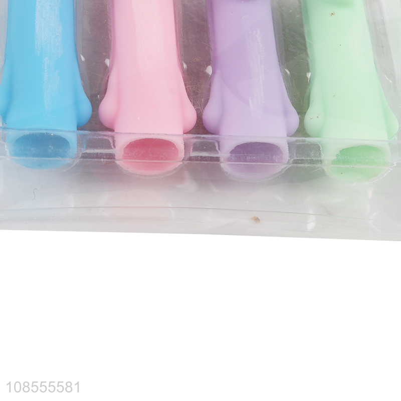 Good price 4pcs plastic pencil caps student school supplies