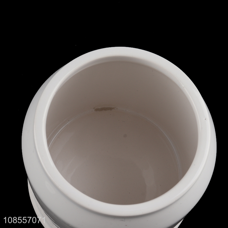 Wholesale tea-leave ceramic storage jar with lid