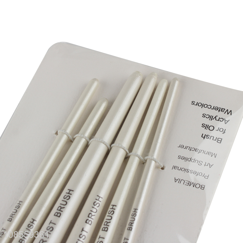 Wholesale 6pcs/set paint brush set for acrylic and oil painting