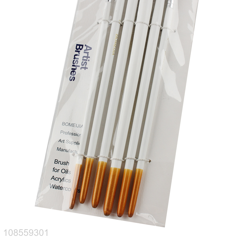 New product 6pcs/set painting brush set artisit paintbrush set