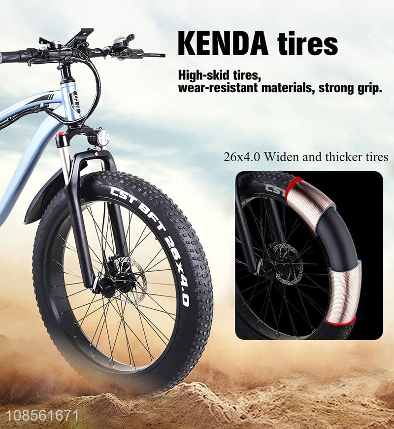 Wholesale shock-absorbing outdoor off-road mountain electric bicycle