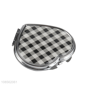 Good price heart shaped folding <em>cosmetic</em> <em>mirror</em> compact <em>mirror</em>